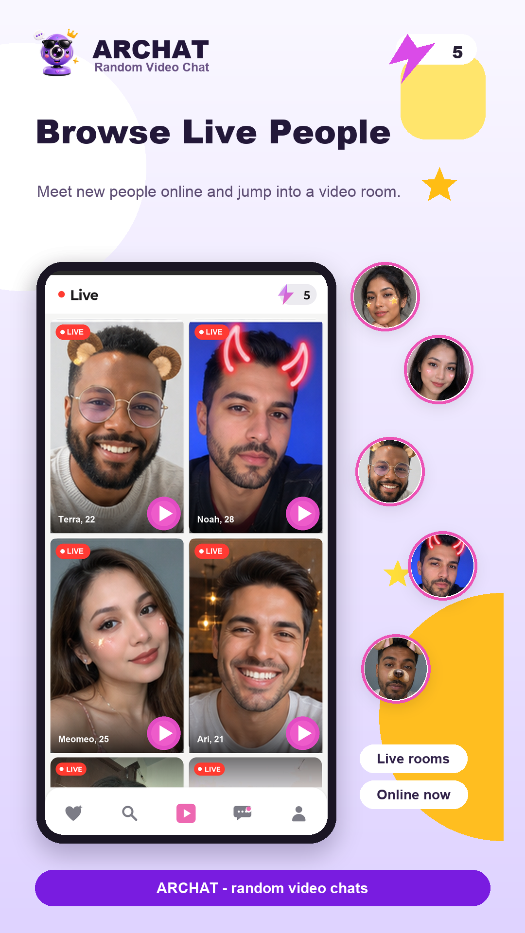 Browse live people