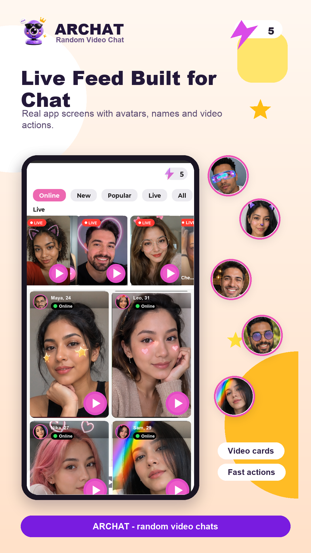 Live Feed Built for Chat screenshot